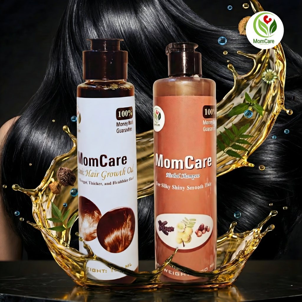 MomCare Organic Shapoo &  Hair Growth Oil (Combo Deal)