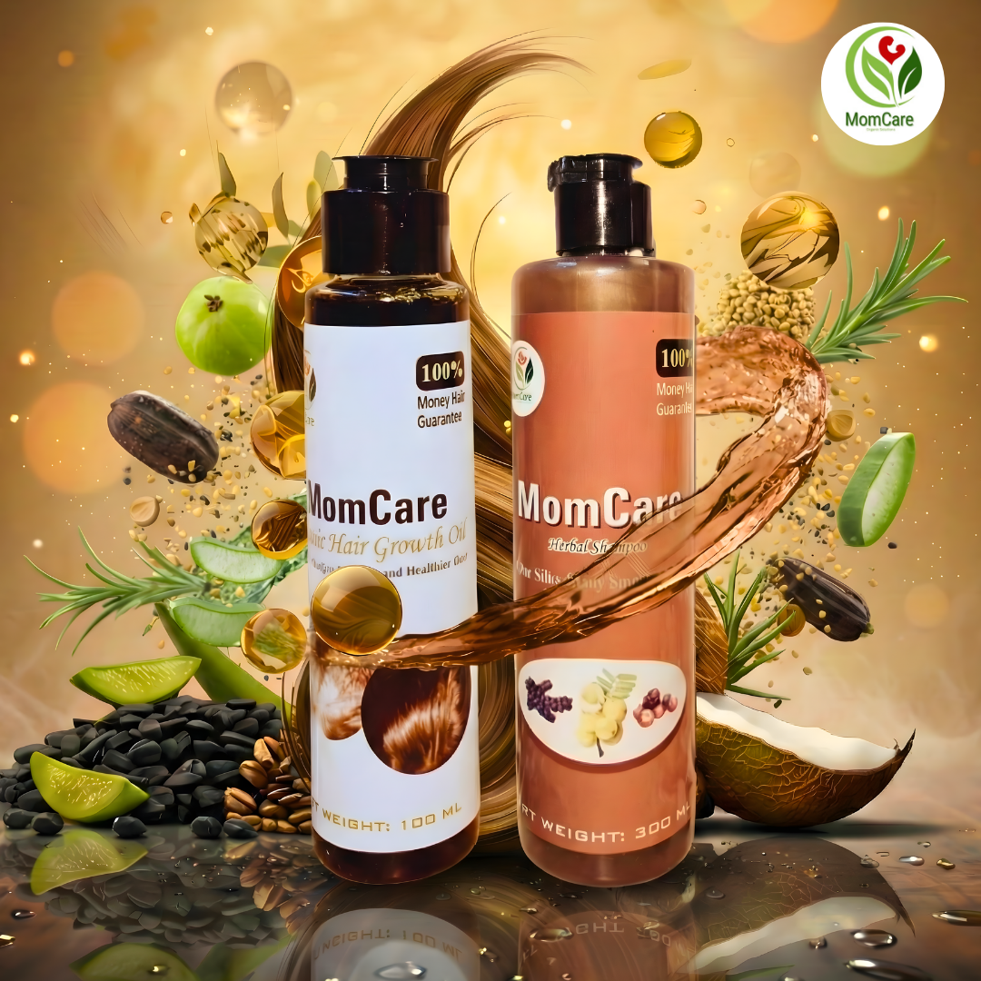 MomCare Organic Shapoo &  Hair Growth Oil (Combo Deal)